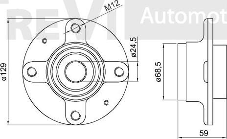 Trevi Automotive WB1584 - Kit cuscinetto ruota autozon.pro