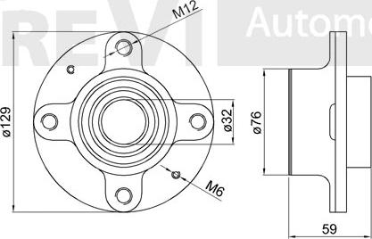 Trevi Automotive WB1581 - Kit cuscinetto ruota autozon.pro