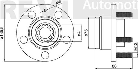 Trevi Automotive WB1533 - Kit cuscinetto ruota autozon.pro