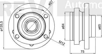 Trevi Automotive WB1524 - Kit cuscinetto ruota autozon.pro