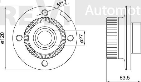 Trevi Automotive WB1641 - Kit cuscinetto ruota autozon.pro