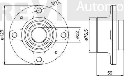 Trevi Automotive WB1676 - Kit cuscinetto ruota autozon.pro