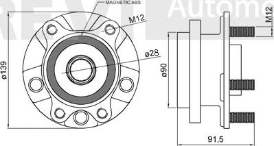 Trevi Automotive WB1007 - Kit cuscinetto ruota autozon.pro