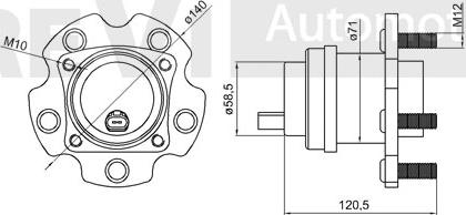 Trevi Automotive WB1010 - Kit cuscinetto ruota autozon.pro