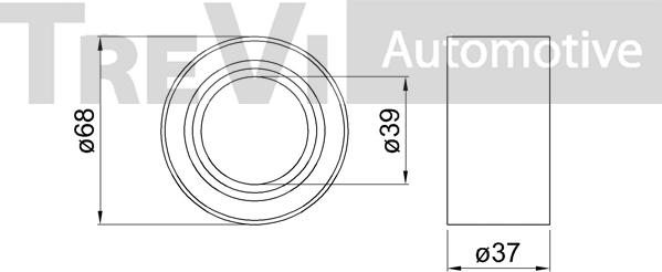 Trevi Automotive WB1841 - Kit cuscinetto ruota autozon.pro