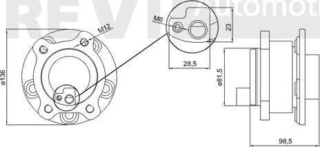 Trevi Automotive WB1883 - Kit cuscinetto ruota autozon.pro