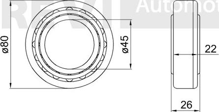 Trevi Automotive WB1357 - Kit cuscinetto ruota autozon.pro