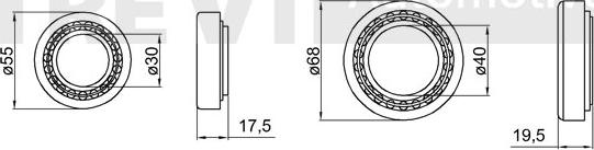 Trevi Automotive WB1318 - Kit cuscinetto ruota autozon.pro