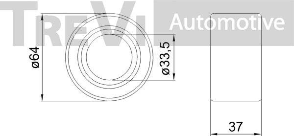 Trevi Automotive WB1206 - Kit cuscinetto ruota autozon.pro