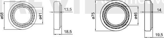 Trevi Automotive WB1278 - Kit cuscinetto ruota autozon.pro