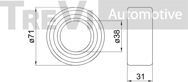 Trevi Automotive WB1751 - Kit cuscinetto ruota autozon.pro