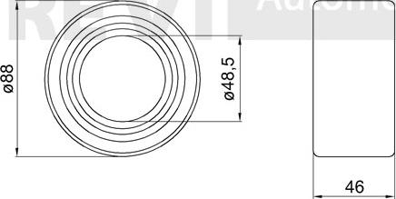 Trevi Automotive WB1705 - Kit cuscinetto ruota autozon.pro