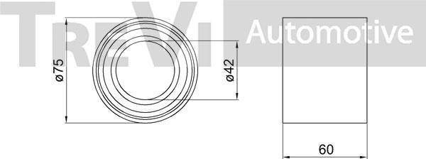 Trevi Automotive WB1711 - Kit cuscinetto ruota autozon.pro