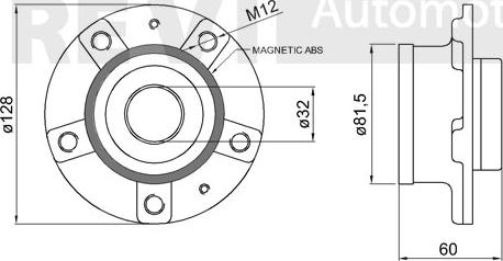 Trevi Automotive WB1733 - Kit cuscinetto ruota autozon.pro