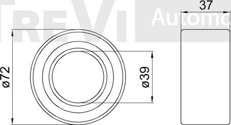 Trevi Automotive WB1723 - Kit cuscinetto ruota autozon.pro