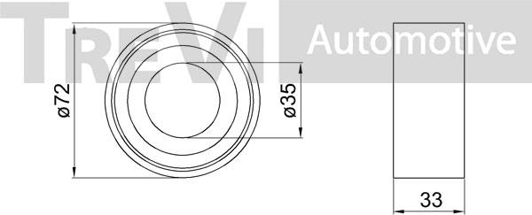 Trevi Automotive WB2087 - Kit cuscinetto ruota autozon.pro