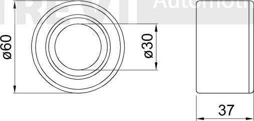 Trevi Automotive WB2128 - Kit cuscinetto ruota autozon.pro