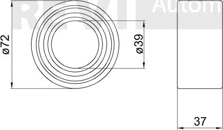 Trevi Automotive WB2319 - Kit cuscinetto ruota autozon.pro