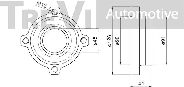 Trevi Automotive WB2336 - Kit cuscinetto ruota autozon.pro