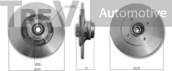 Trevi Automotive WB2293 - Kit cuscinetto ruota autozon.pro