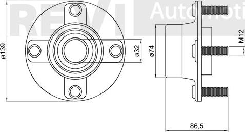 Trevi Automotive WB2207 - Kit cuscinetto ruota autozon.pro