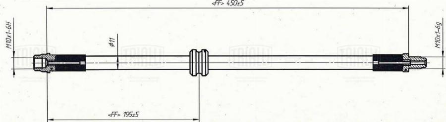 Trialli BF 0977 - Flessibile del freno autozon.pro