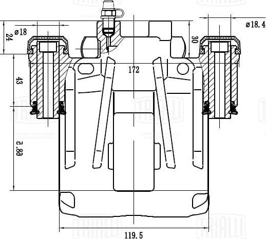 Trialli CF 162162 - Pinza freno autozon.pro