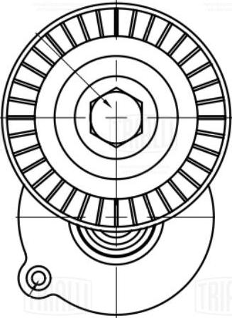 Trialli CM 5402 - Tendicinghia, Cinghia Poly-V autozon.pro