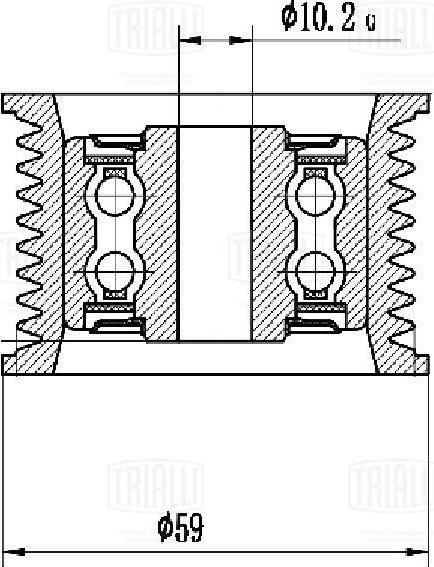 Trialli CM 5516 - Galoppino / Guidacinghia, Cinghia Poly-V autozon.pro