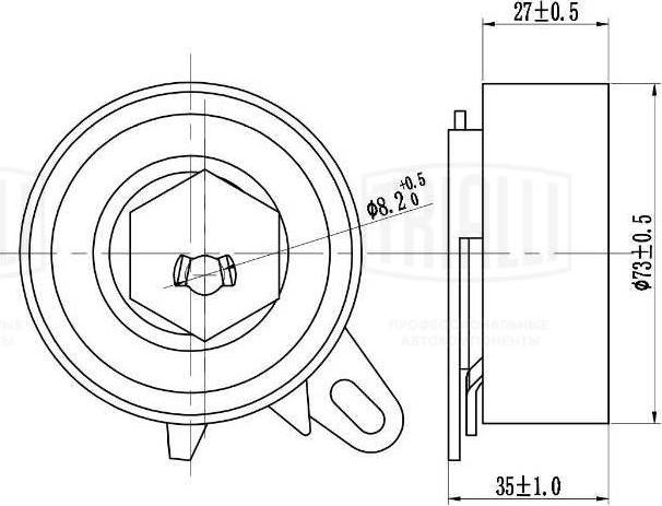 Trialli CM 6156 - Rullo tenditore, Cinghia dentata autozon.pro