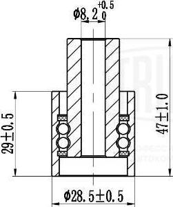 Trialli CM 6200 - Rullo tenditore, Cinghia dentata autozon.pro