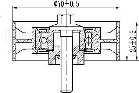 Trialli CM 1602 - Galoppino / Guidacinghia, Cinghia Poly-V autozon.pro