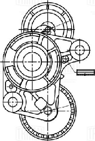 Trialli CM 3017 - Tendicinghia, Cinghia Poly-V autozon.pro