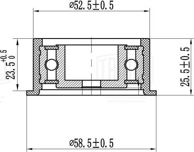 Trialli CM 2101 - Galoppino / Guidacinghia, Cinghia dentata autozon.pro