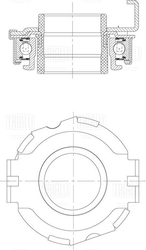 Trialli CT 2301 - Reggispinta distacco frizione autozon.pro