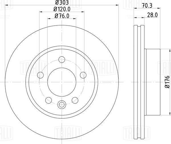 Trialli DF 084416 - Discofreno autozon.pro