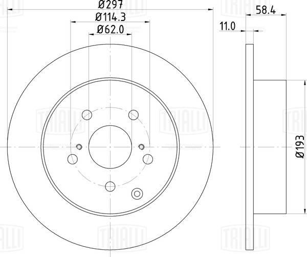 Trialli DF 084107 - Discofreno autozon.pro