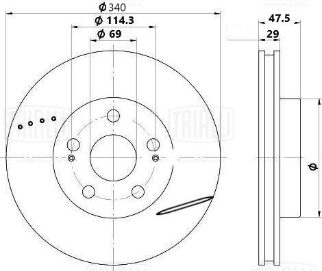 Trialli DF 0813s - Discofreno autozon.pro