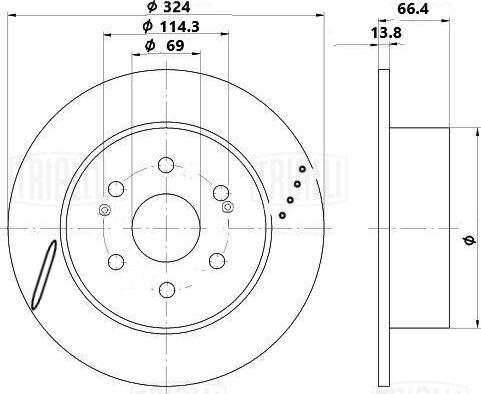 Trialli DF 0885s - Discofreno autozon.pro