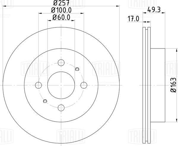 Trialli DF 150011 - Discofreno autozon.pro