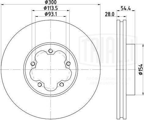 Trialli DF 105105 - Discofreno autozon.pro