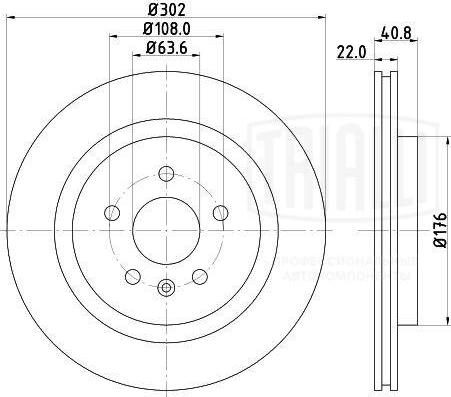 Trialli DF 106118 - Discofreno autozon.pro