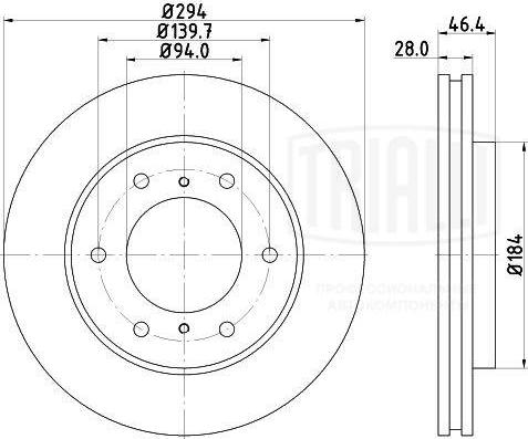 Trialli DF 117409 - Discofreno autozon.pro