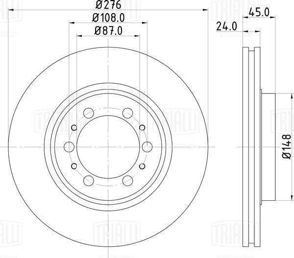 Trialli DF 117404 - Discofreno autozon.pro