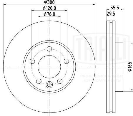 Trialli DF185101 - Discofreno autozon.pro