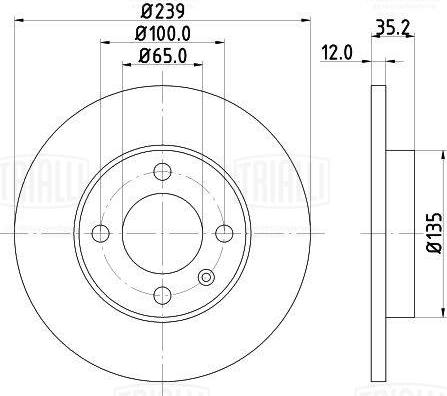 Trialli DF 180102 - Discofreno autozon.pro