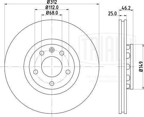 Trialli DF 180131 - Discofreno autozon.pro