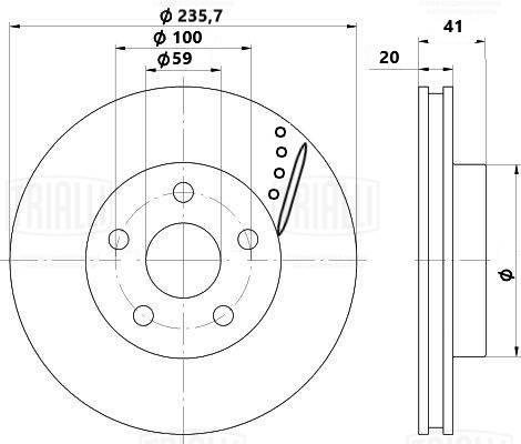 Trialli DF 1749s - Discofreno autozon.pro