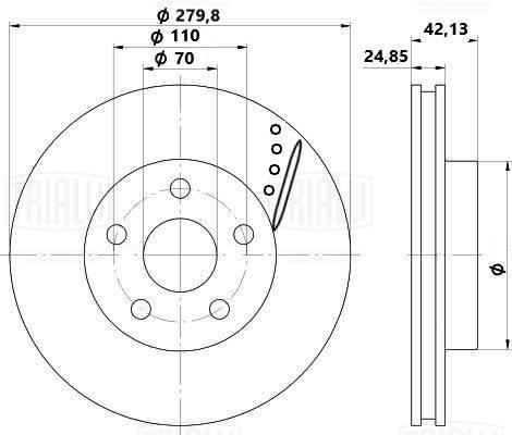 Trialli DF 2973s - Discofreno autozon.pro