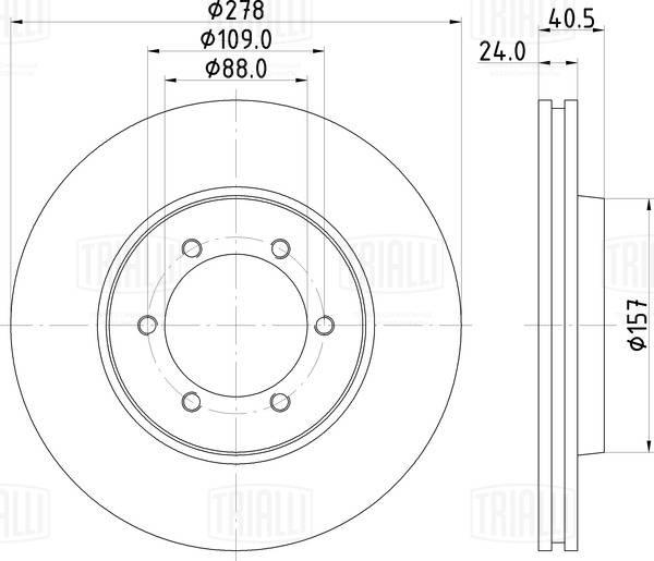 Trialli DF 266017 - Discofreno autozon.pro